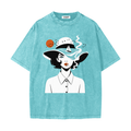 Blue Wave Hat - Heavyweight Snow Washed T-Shirt