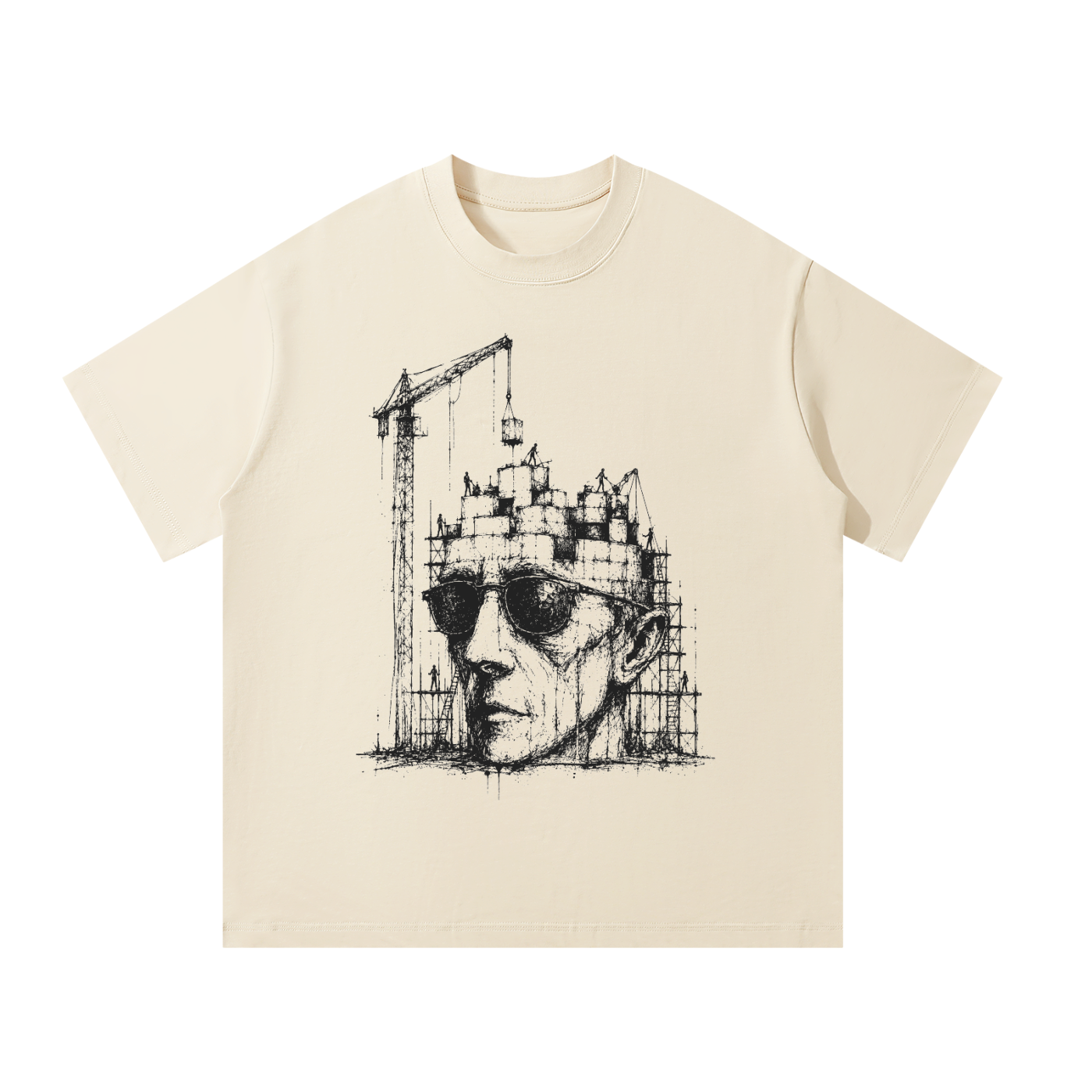 Block Head - Oversized T-Shirt