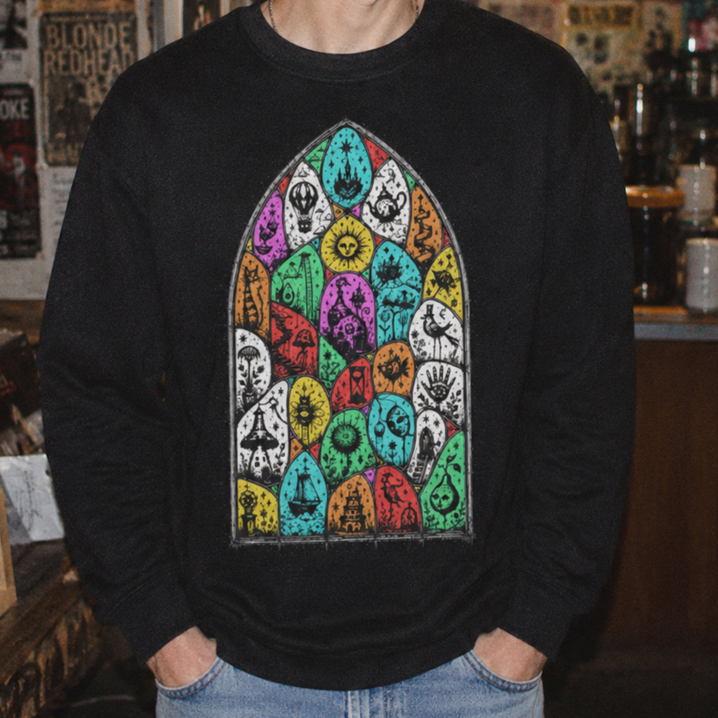 Stained Glass - Heavyweight Crewneck Sweatshirt