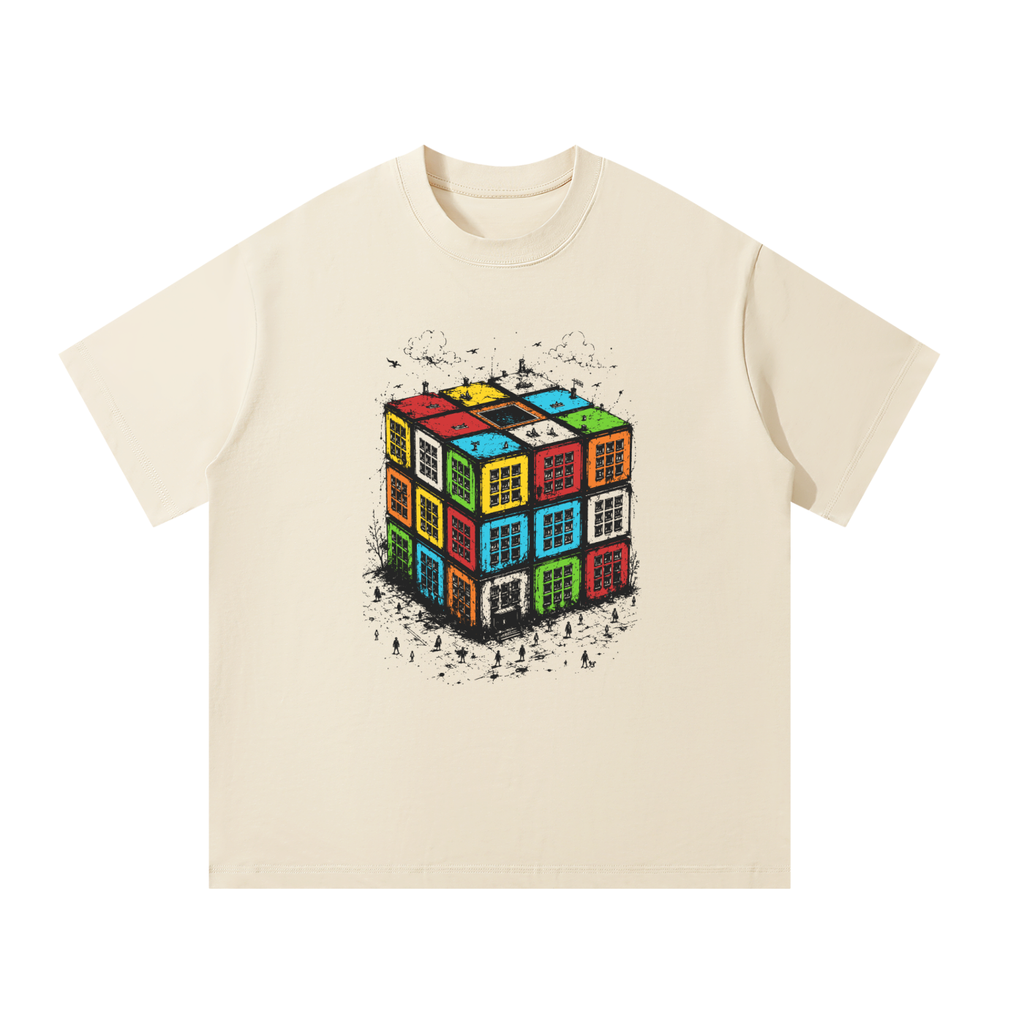 Rubik's Block - Oversized T-Shirt