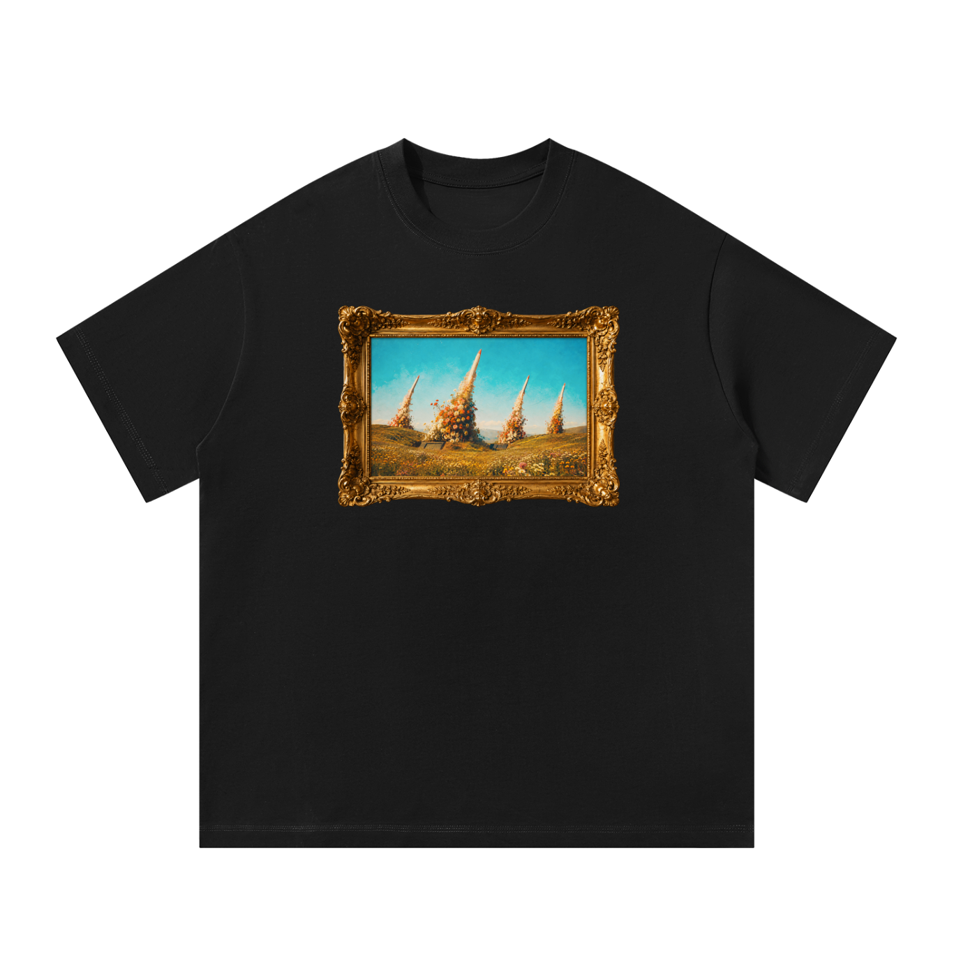 Floral Launch - Oversized T-Shirt
