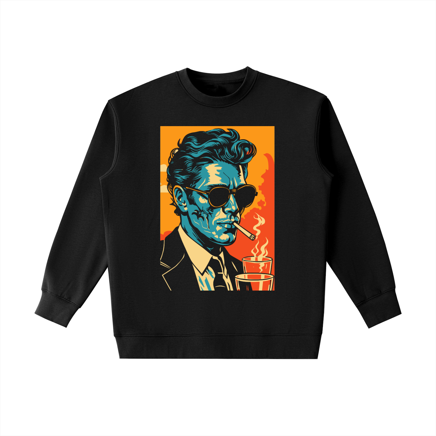 Smoking Man - Heavyweight Crewneck Sweatshirt