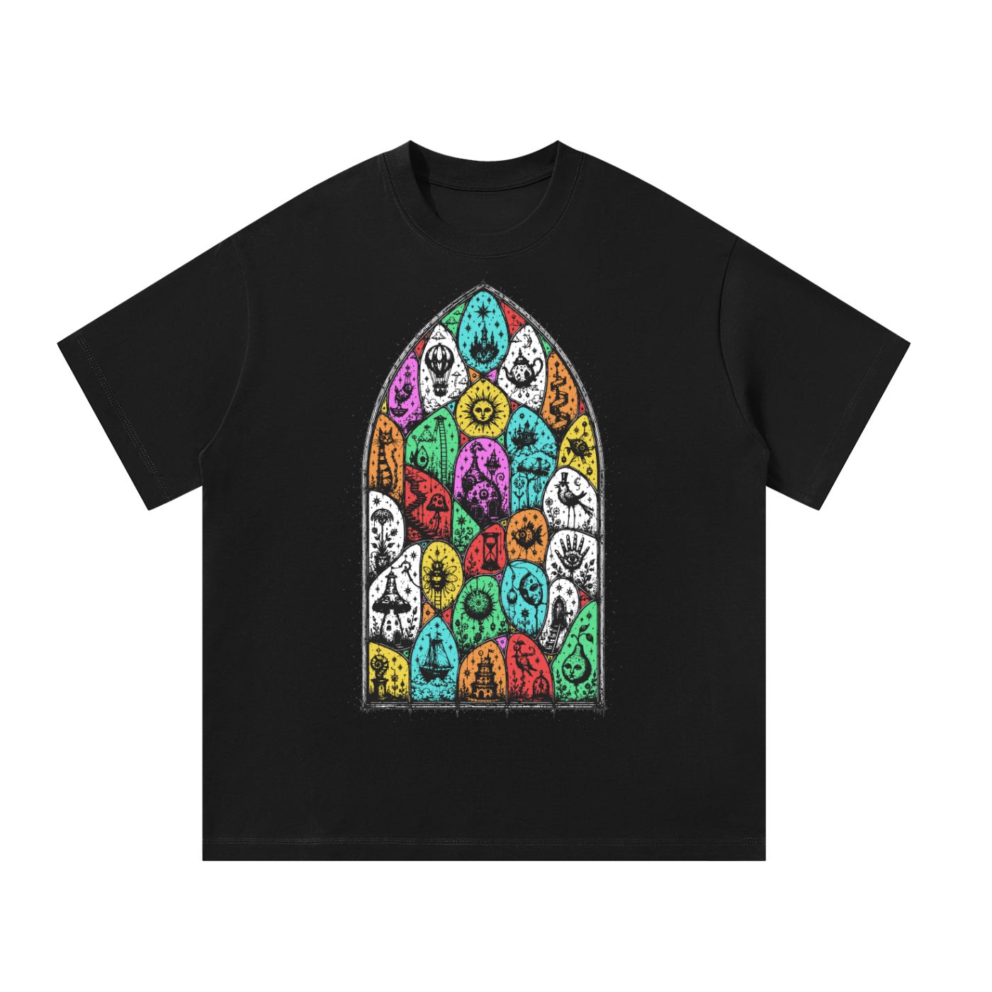 Stained Glass - Oversized T-Shirt