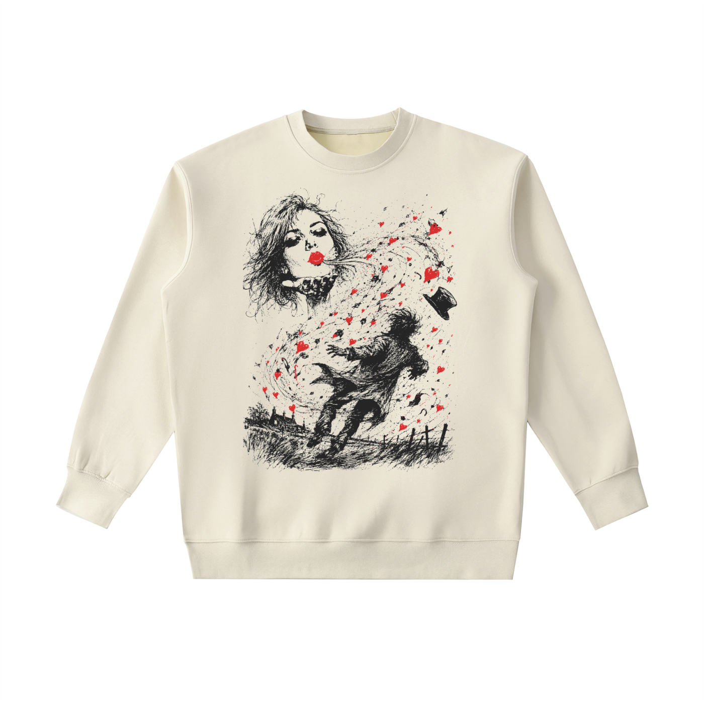 Blown Kiss - Heavyweight Crewneck Sweatshirt