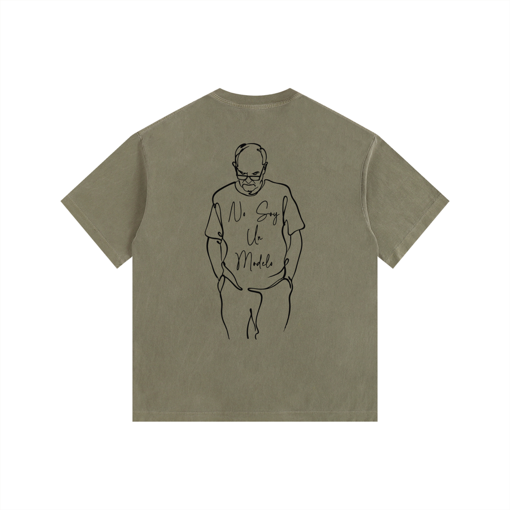 No Soy Un Modelo - Vintage Washed Oversized Cotton T-Shirt