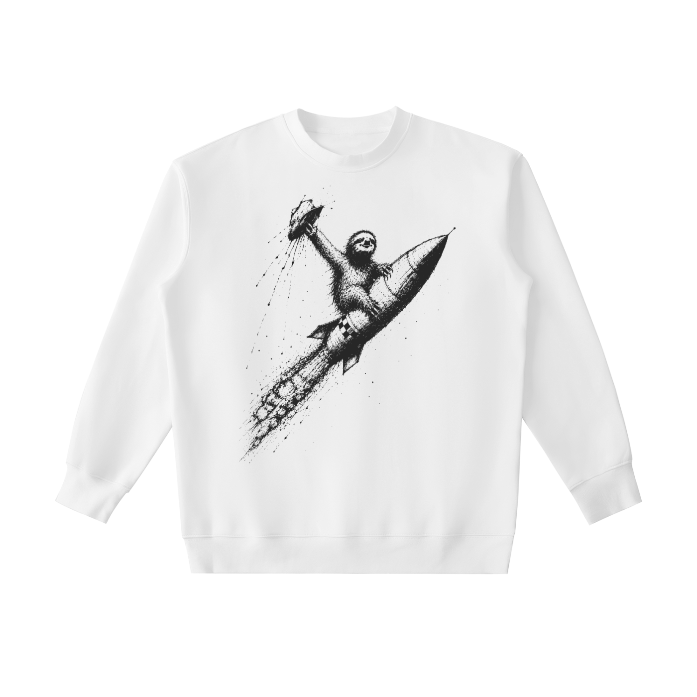 Rocket Sloth - Heavyweight Crewneck Sweatshirt