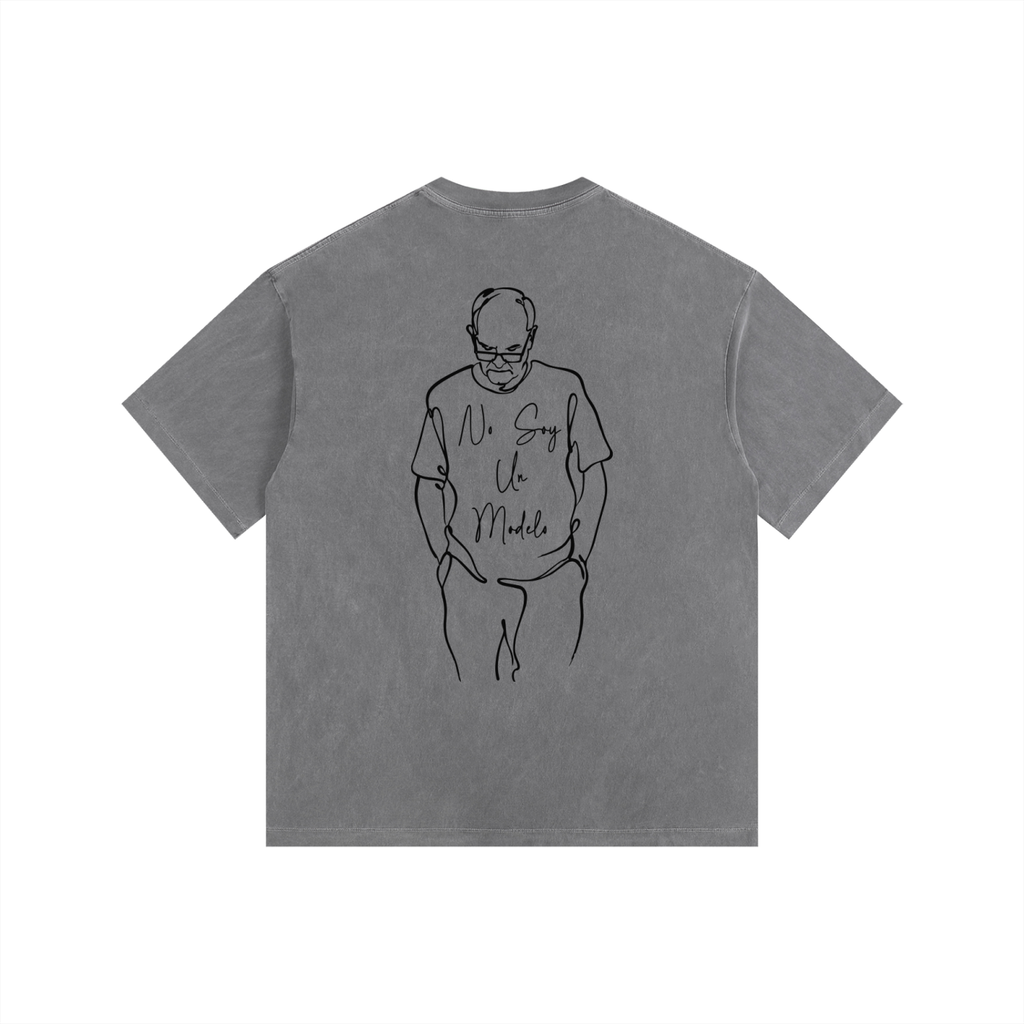 No Soy Un Modelo - Vintage Washed Oversized Cotton T-Shirt