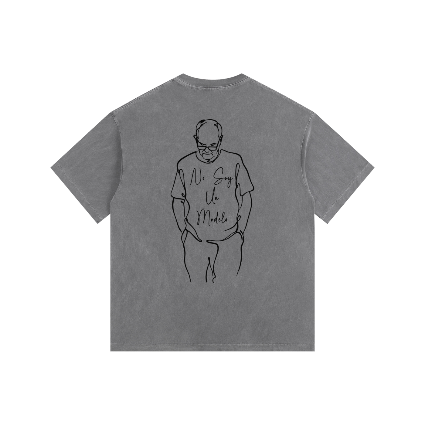 No Soy Un Modelo - Vintage Washed Oversized Cotton T-Shirt
