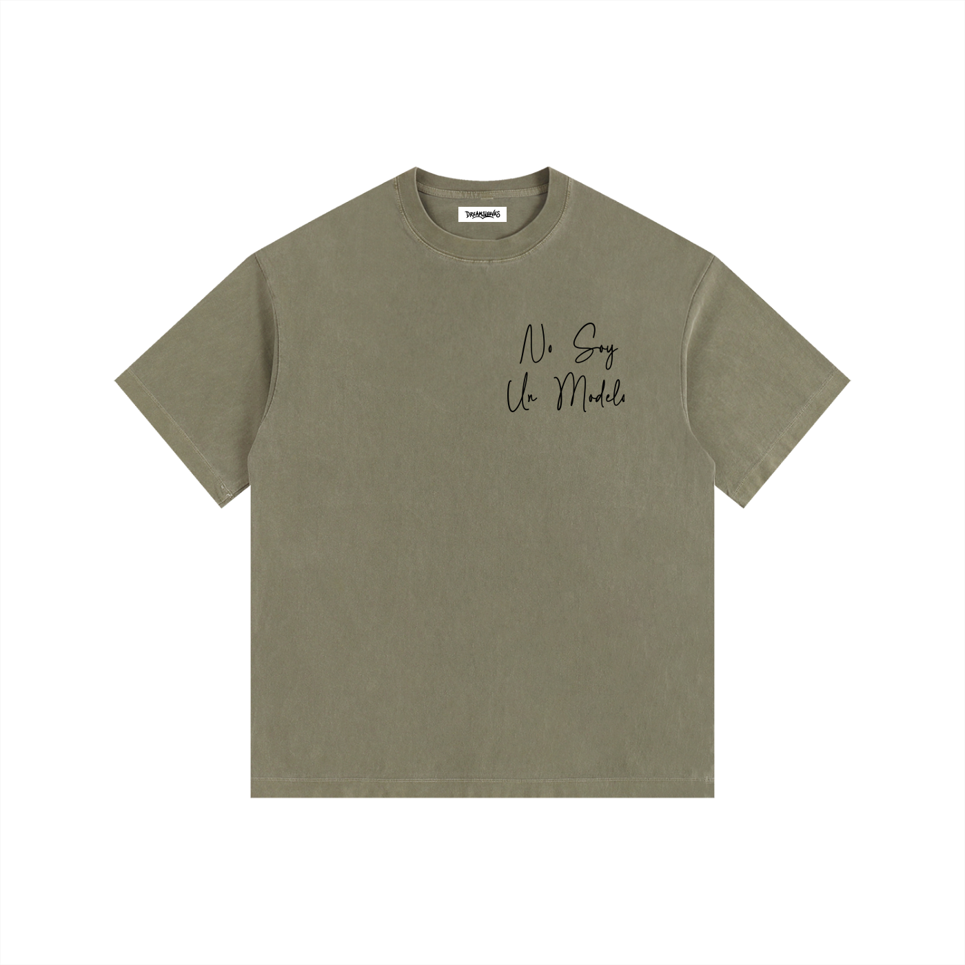 No Soy Un Modelo - Vintage Washed Oversized Cotton T-Shirt