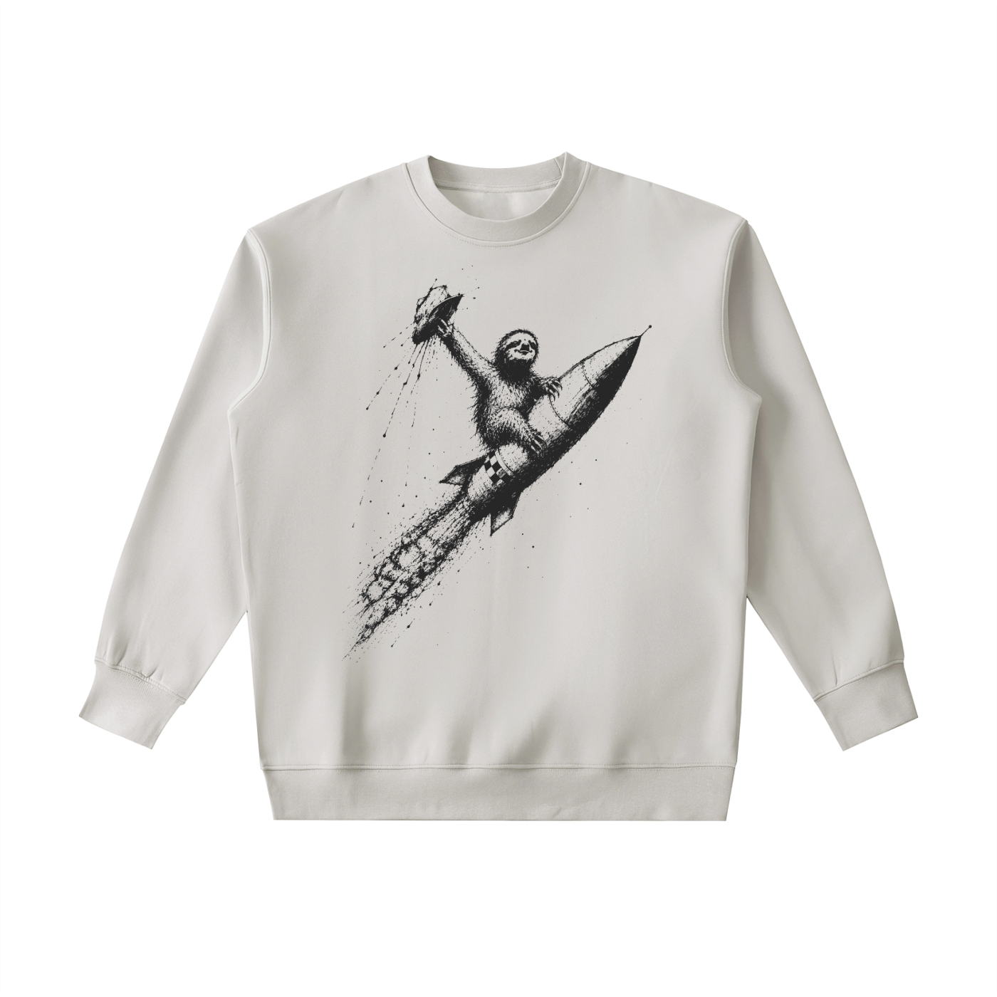 Rocket Sloth - Heavyweight Crewneck Sweatshirt