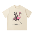 Flamingo Knight - Oversized T-Shirt