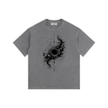 Black Hole - Vintage Washed Oversized Cotton T-Shirt