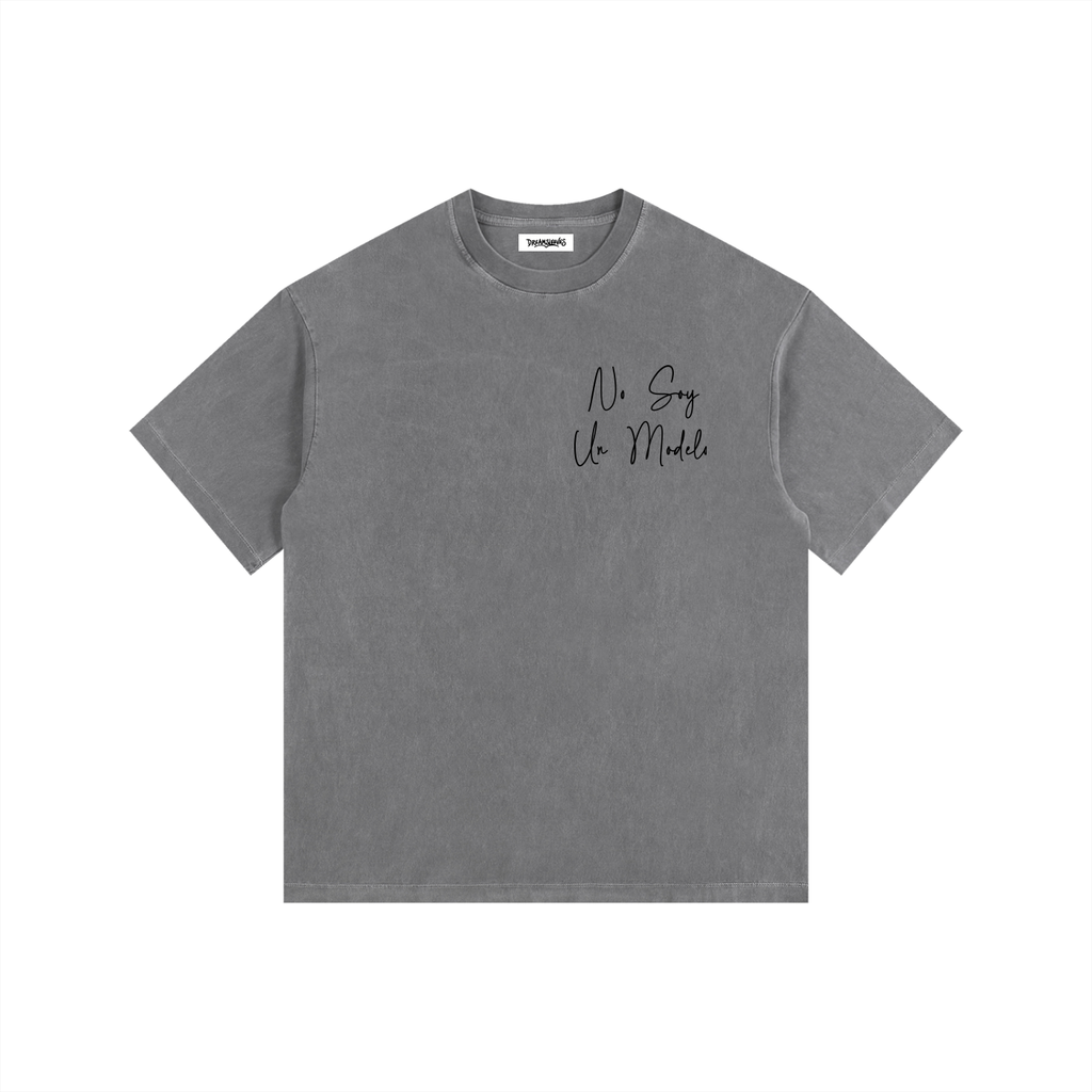 No Soy Un Modelo - Vintage Washed Oversized Cotton T-Shirt